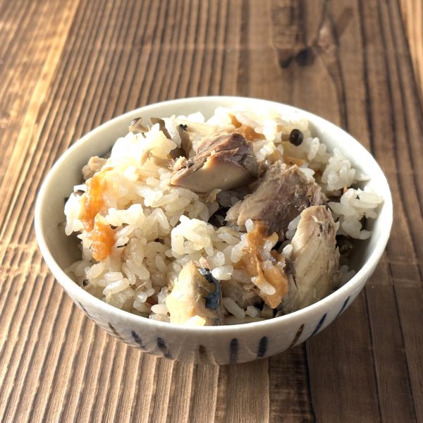 鯖の梅生姜炊き込みご飯