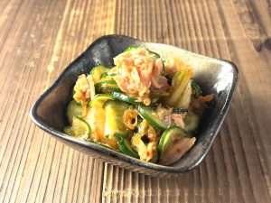 韓国居酒屋風！ツナときゅうりのキムチ和え