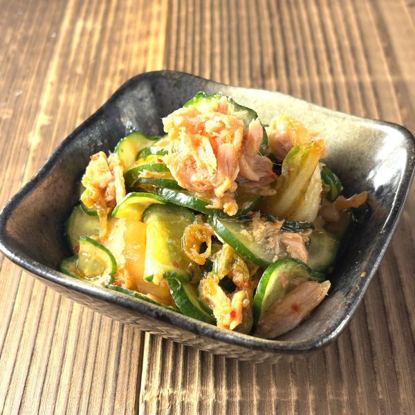 韓国居酒屋風！ツナときゅうりのキムチ和え