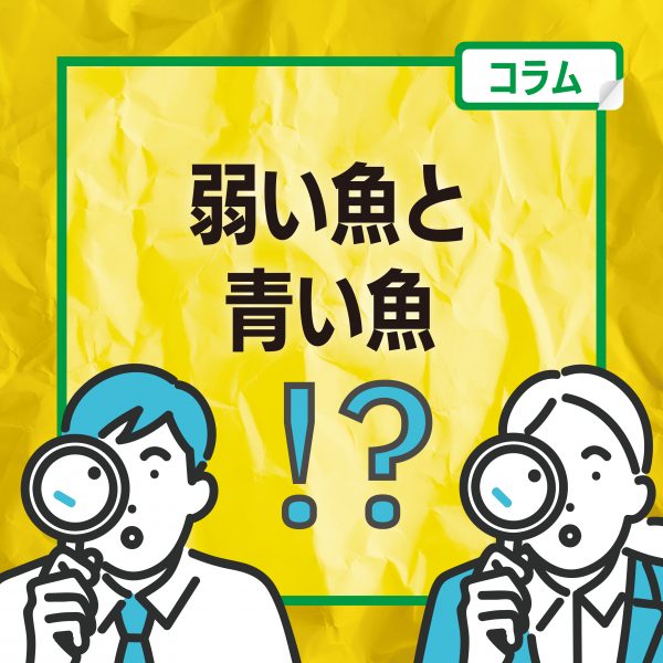 【コラム】弱い魚と青い魚…？！
